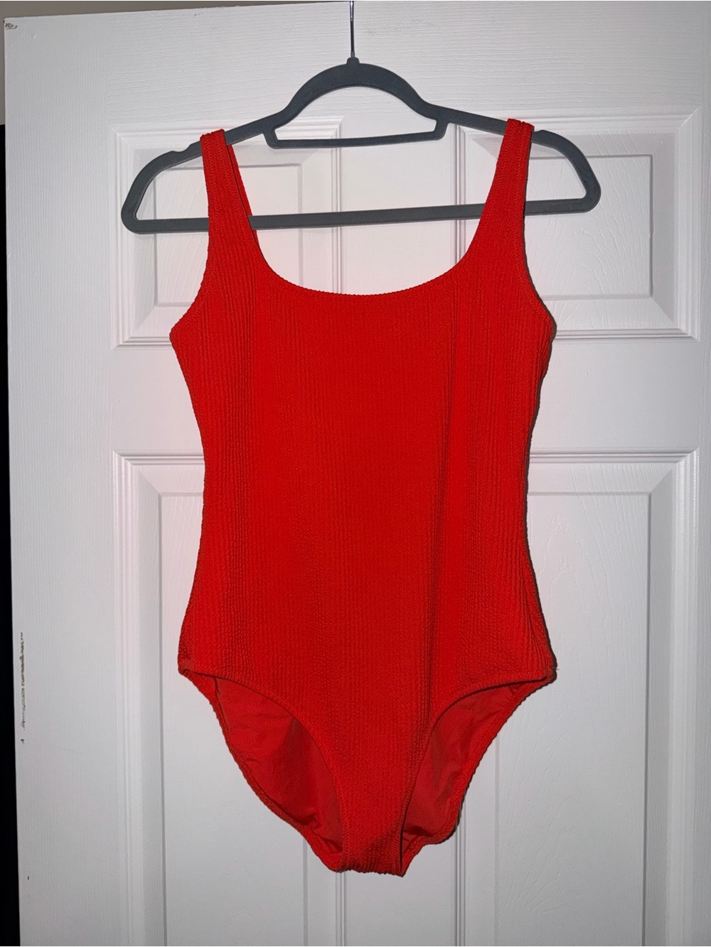 aerie Red Ribbed One-Piece Swimsuit
